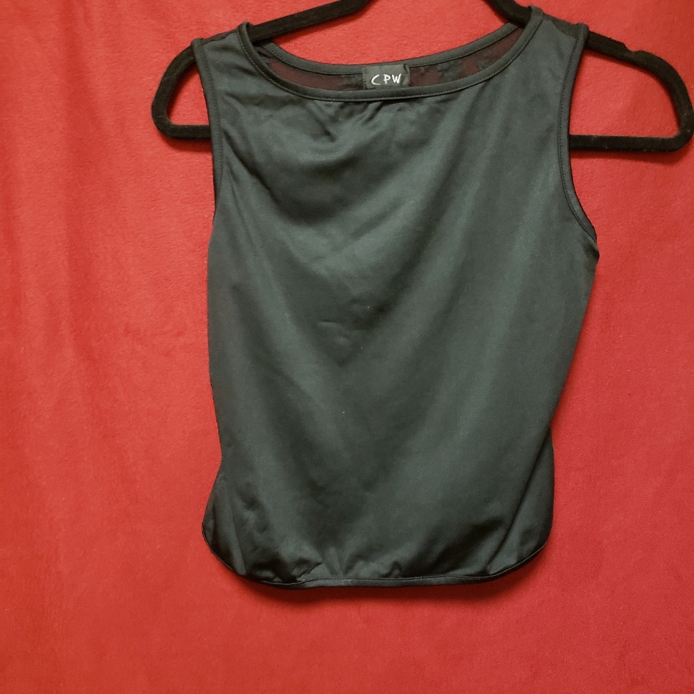VINTAGE CPW SLEEVLESS LACE BACK TANK TOP /SMALL/GPLC
